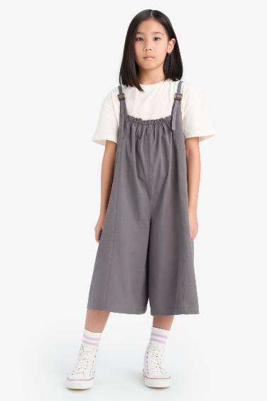 Girl Poplin Jumpsuit