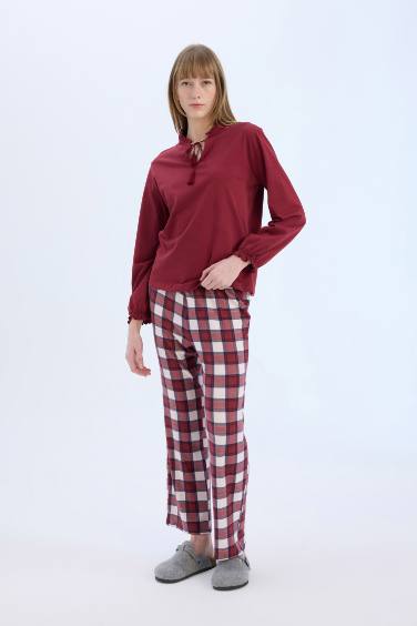 Fall in Love Regular Fi Long Sleeve Top Bottom 2 Piece Pajama Set