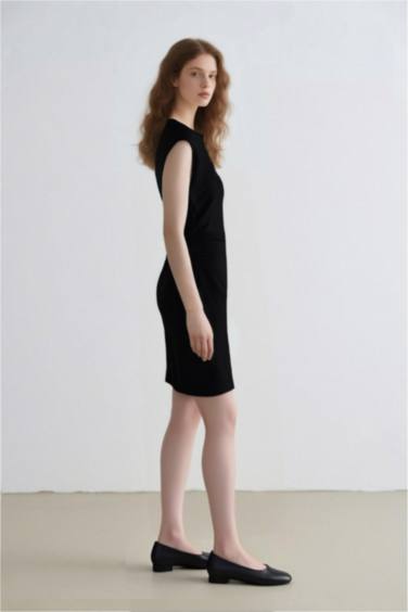 Bodycon Crew Neck Ribana Mini Dress