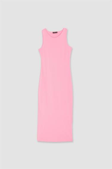 Bodycon Crew Neck Camisole Maxi Dress