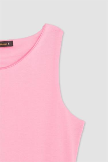 Bodycon Crew Neck Camisole Maxi Dress