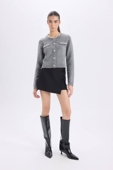 Short-jupe à Taille Normale Coupe courte