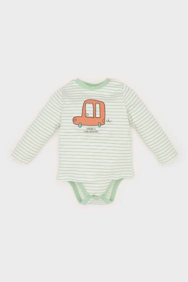 Baby Boy Long Sleeve Long Sleeve Snap Body