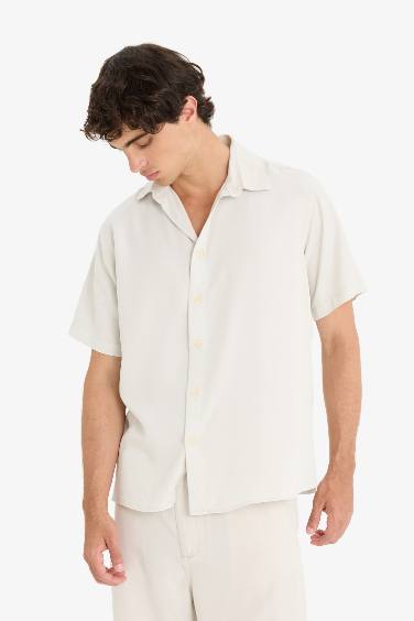 Regular Fit Tencel Short Sleeve Shirt