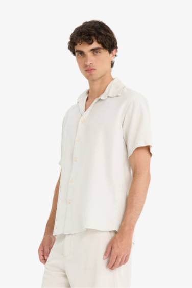 Regular Fit Tencel Short Sleeve Shirt
