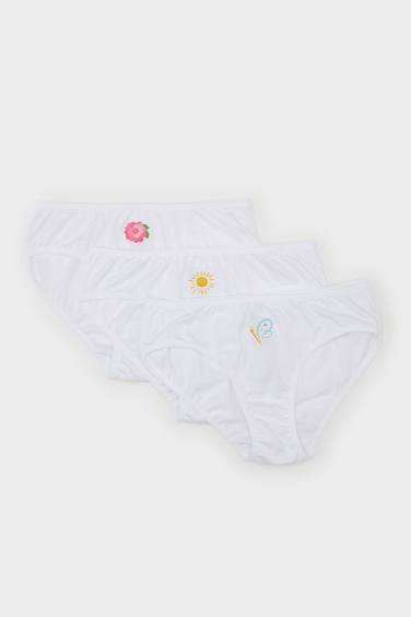 Girl Printed 3 Piece Slip Panties