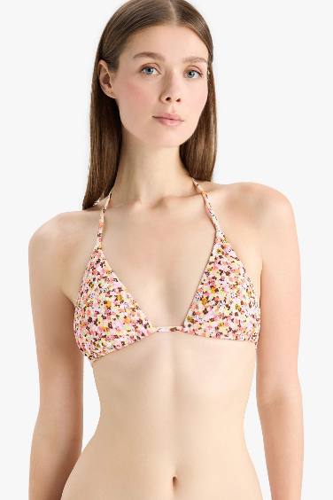 بكيني توب فلورال منسوج قصة عادية من Fall in Love