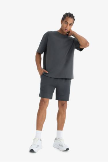 DeFactoFit Oversize Fit Printed Sports T-Shirt