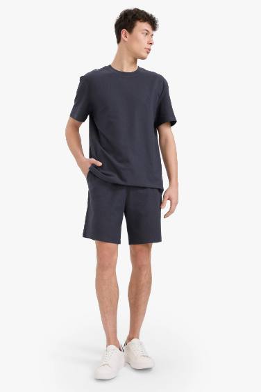 Regular Fit Crew Neck Heavy Fabric T-Shirt