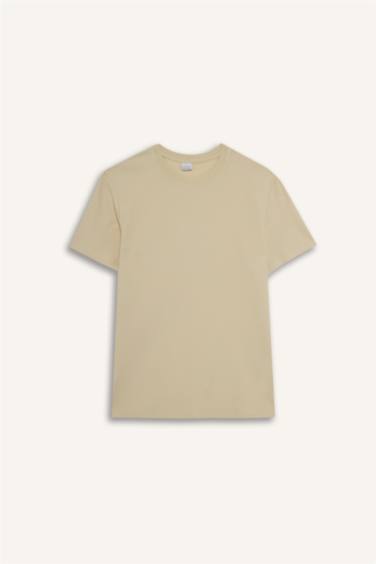 T-shirt 100% coton à col rond et manches courtes tissu épais