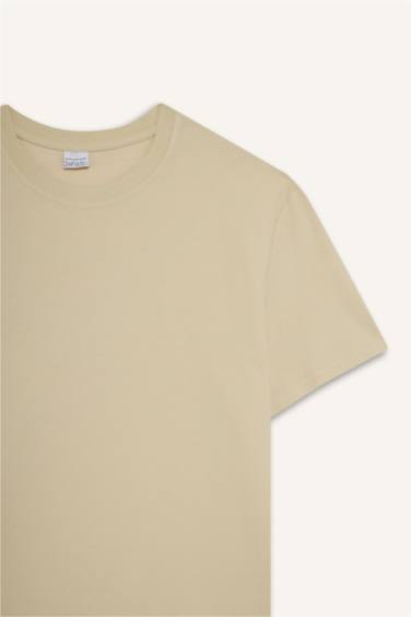 T-shirt 100% coton à col rond et manches courtes tissu épais