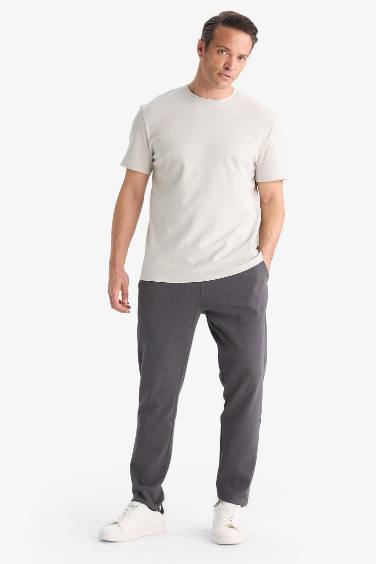 Cotton Regular Fit Crew Neck Heavy Fabric T-Shirt