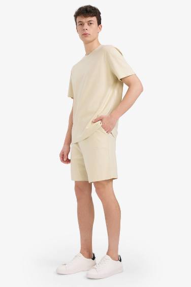 Cotton Relax Fit Twill Pocket Shorts