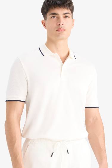 Regular Fit Short Sleeve Pique Polo T-Shirt