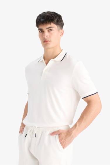 Regular Fit Short Sleeve Pique Polo T-Shirt