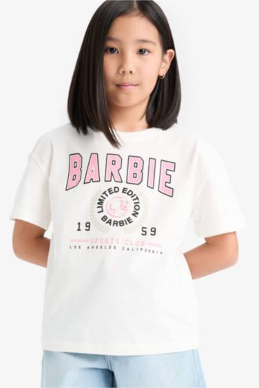 Girl Barbie Relax Fit Crew Neck Short Sleeve T-Shirt