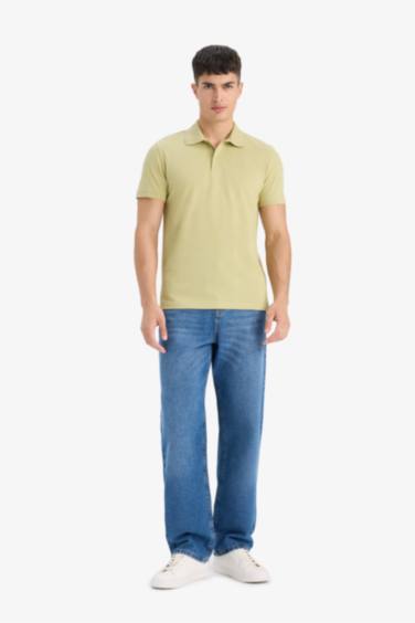 Cotton Slim Fit Short Sleeve Pique Polo T-Shirt