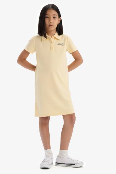 Short Sleeve Knitted Dress