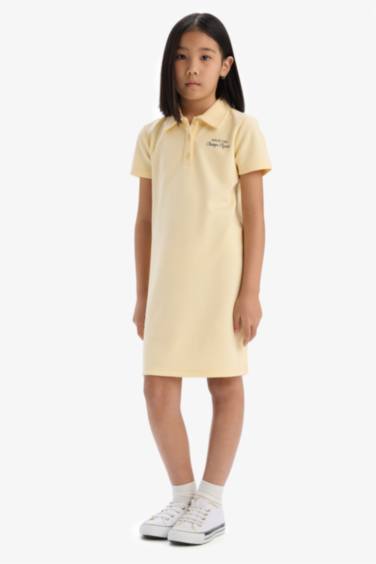 Short Sleeve Knitted Dress