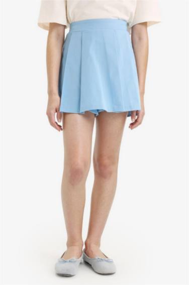 Girl Gabardine Pleated Skort