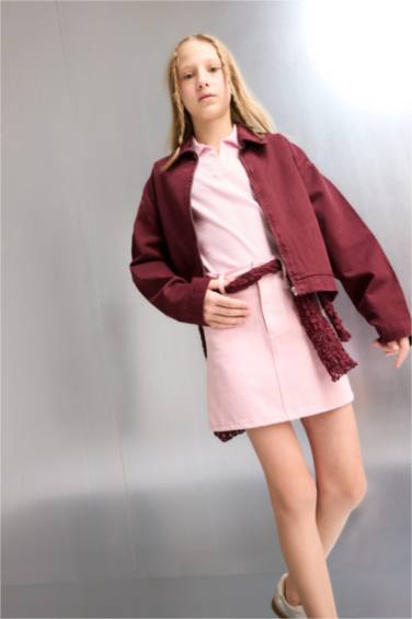 Детская юбка из габардина