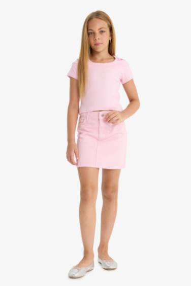 Детская юбка из габардина