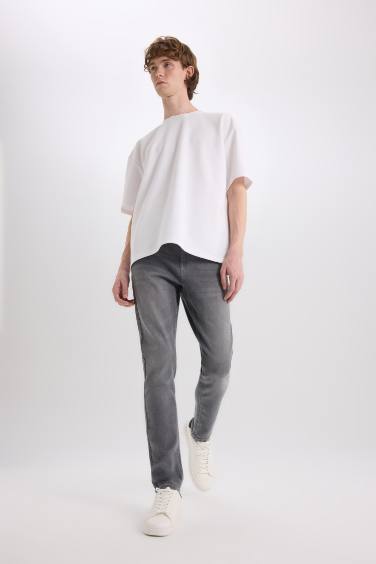 Carlo Skinny Fit Ekstra Dar Kalıp Normal Bel Ekstra Dar Paça Jean Pantolon