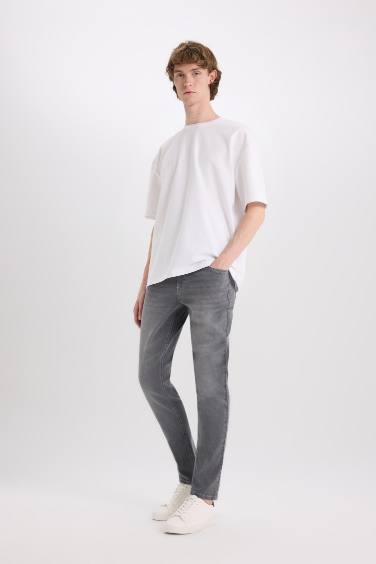 Carlo Skinny Fit Ekstra Dar Kalıp Normal Bel Ekstra Dar Paça Jean Pantolon