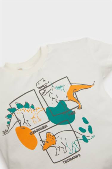 سيت بيبي ولادي بطبعة ديناصور - قطعتين