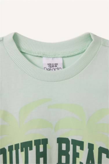 Baby Boy Palm Tree Patterned 2 Piece Set