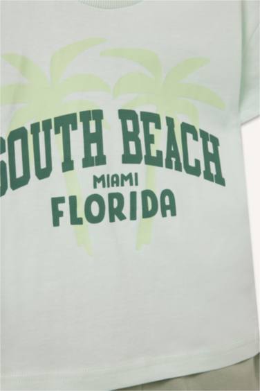 Baby Boy Palm Tree Patterned 2 Piece Set