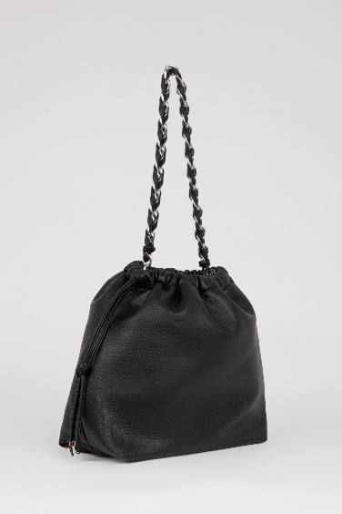 حقيبة كتف نسائية من جلد صناعي