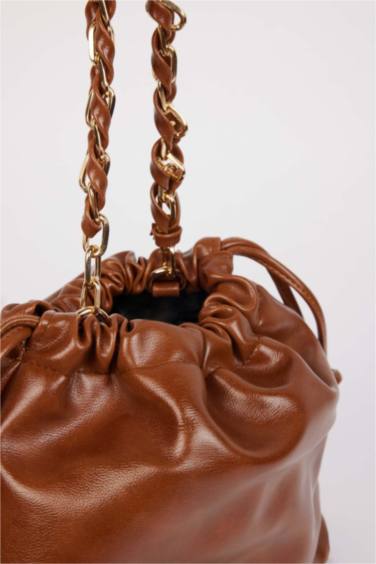 Woman Faux Leather Shoulder Bag