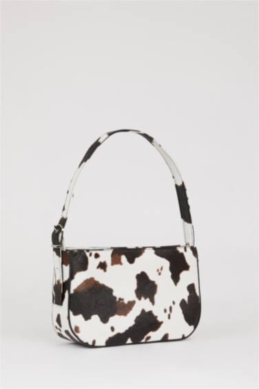 Kadın Suni Deri Desenli Omuz Çantası