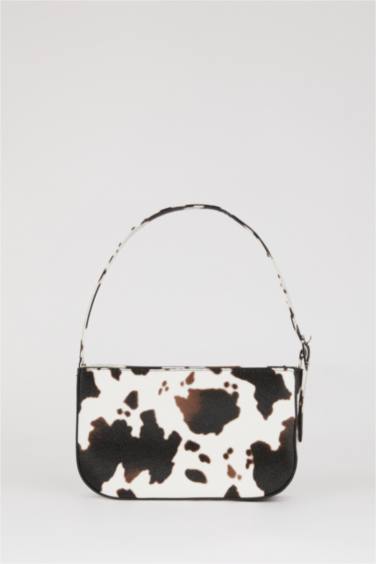 Kadın Suni Deri Desenli Omuz Çantası