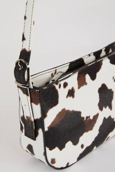 Kadın Suni Deri Desenli Omuz Çantası