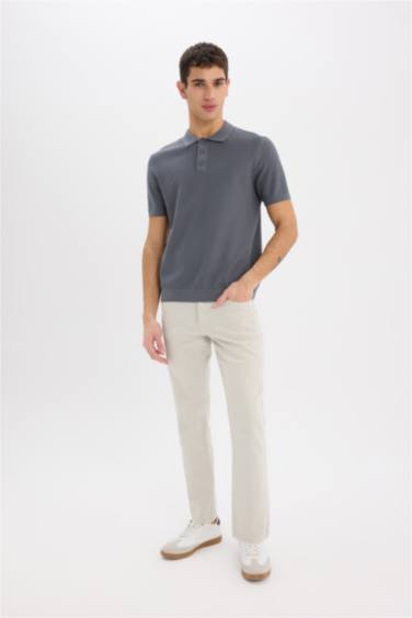 Standard Fit Short Sleeve Polo T-Shirt