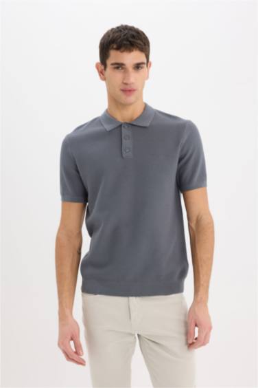 Standard Fit Short Sleeve Polo T-Shirt
