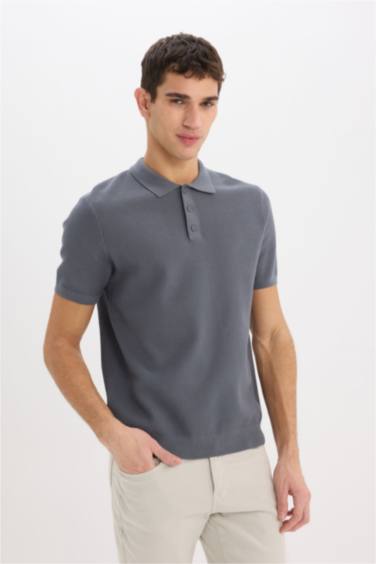 Standard Fit Short Sleeve Polo T-Shirt