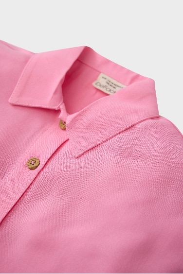 Baby Girl Shirt Collar Short Sleeve Shirt