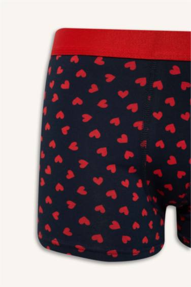 Heart Patterned 3 Piece Boxers