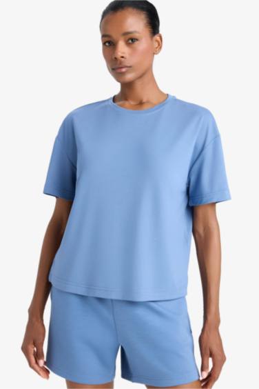 DeFactoFit Oversize Fit Crew Neck Sports Modal T-Shirt