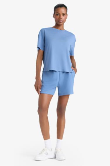 DeFactoFit Oversize Fit Crew Neck Sports Modal T-Shirt