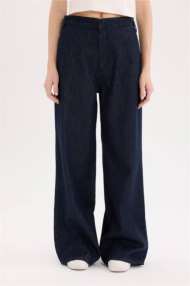 Wide Leg High Waist Long Jeans