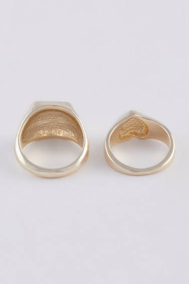 Woman 2 Piece Gold Rings