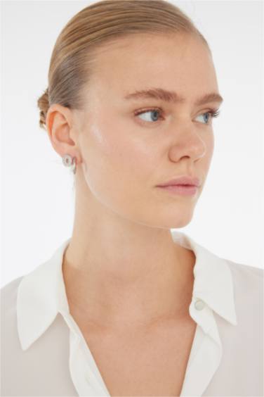 Woman 3 Piece Silver Earrings