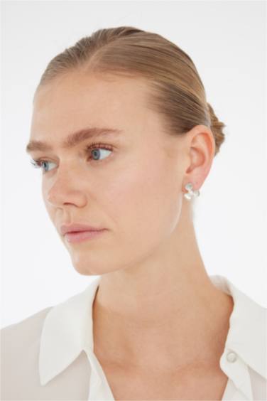 Woman 3 Piece Silver Earrings