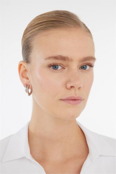 Woman 3 Piece Silver Earrings