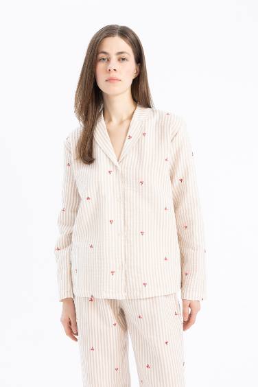 Fall in Love Muslin Pajama Top