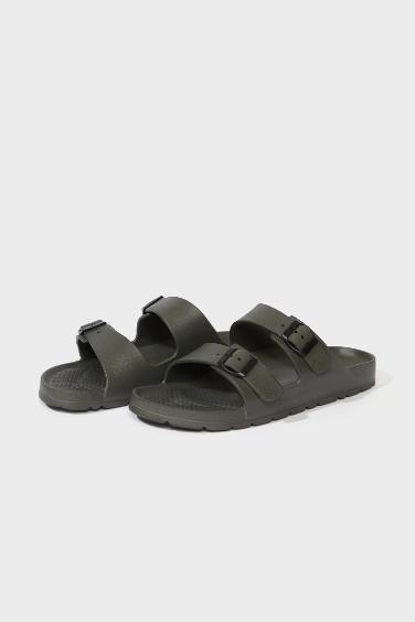 شبشب رجالي إيفا بكعب مسطح بشريط مزدوج